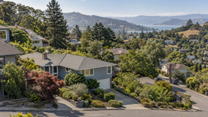 Hillside neighborhood for Marin County home inspections